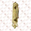 Achaz Brass Door Pull with Back Plate               